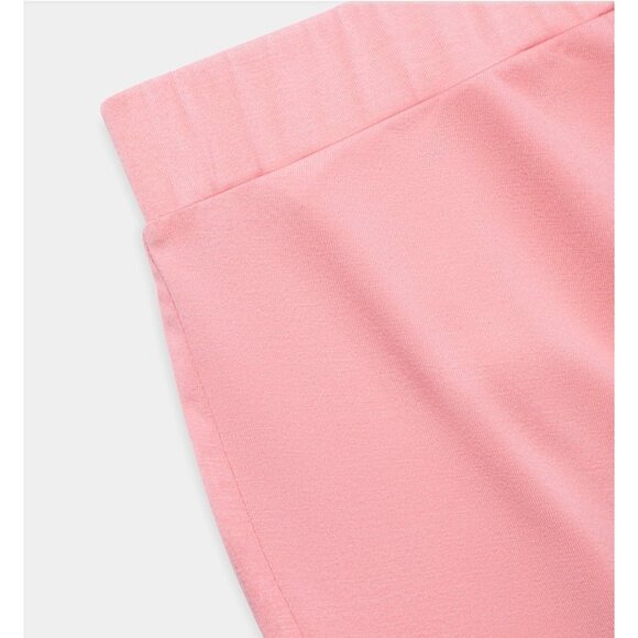 Halara Ruched Split Hem Midi Skirt Sz Small Womens Pink Bodycon Casual Soft - Picture 9 of 10